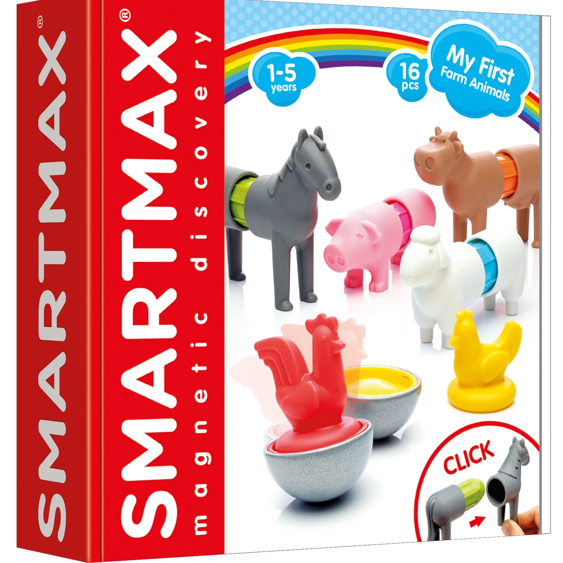 Educators Resource SmartMax My First Farm Animals - Magnetic Animal Figure Set* Magnetic Tiles & Building Sets