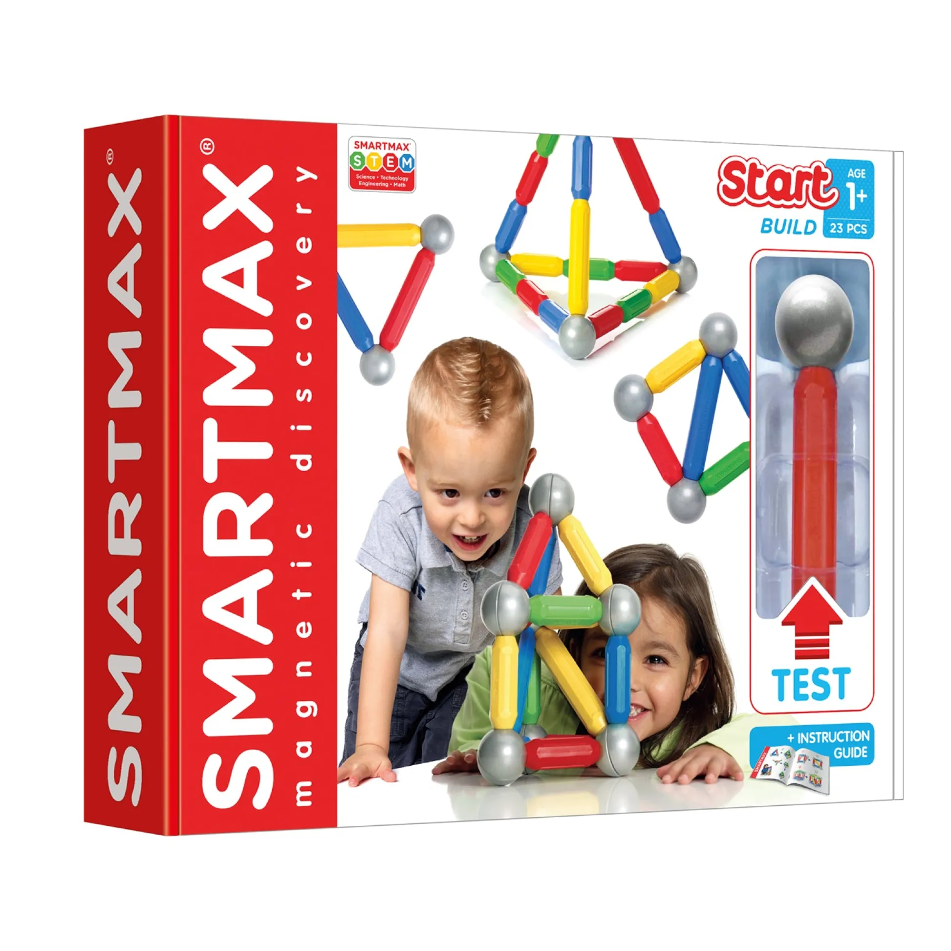 Educators Resource SmartMax Start Magnetic Discovery Set, 23 Pieces - STEM Learning Toy* Magnetic Tiles & Building Sets