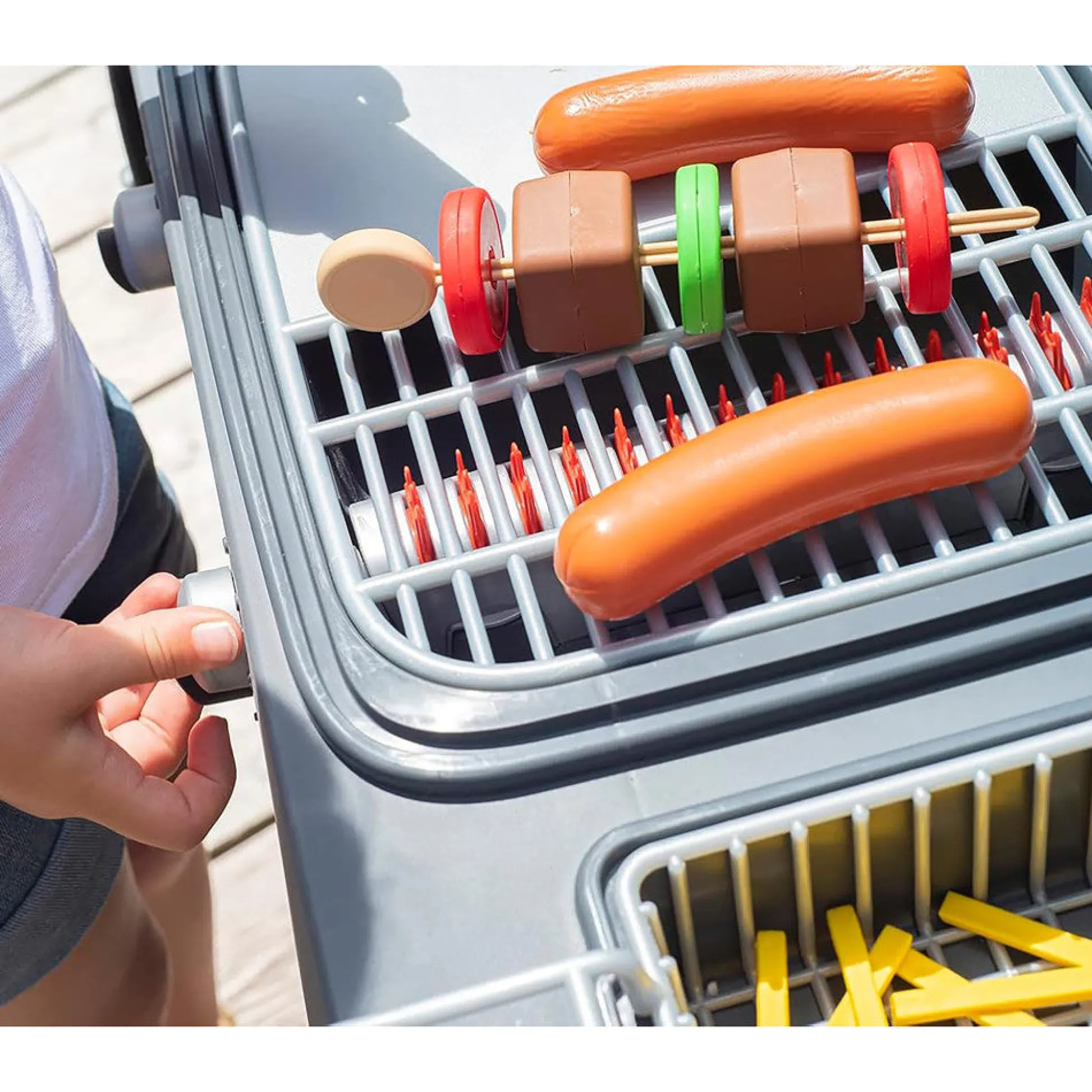 Flat River Group Smoby Garden Kitchen Playset - Toy Grill with 43 Accessories* Kitchens & Play Food|Dress Up