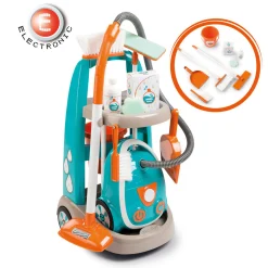 Flat River Group Smoby Interactive Kids Cleaning Trolley Playset - Ages 3+* Tools & Workshops|Dress Up