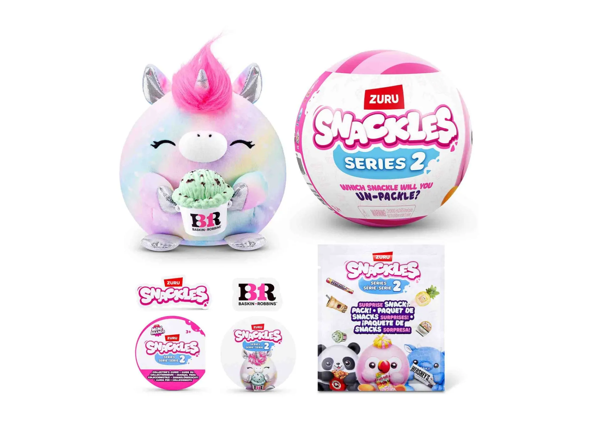 Macy's - Supplier Snackles Series 2 Mystery 5-inch Capsule Plush Toy* Stuffed Animals|Stuffed Animals & Plush Toys