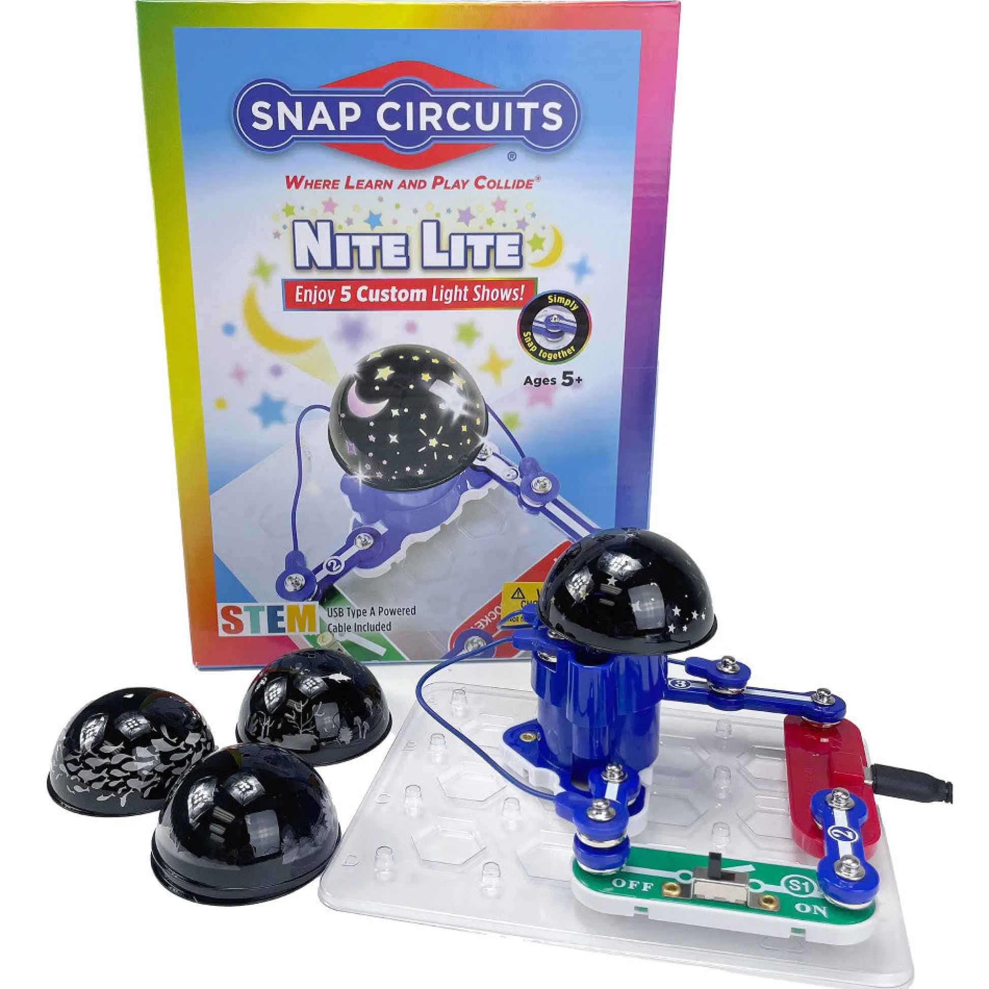 Flat River Group Snap Circuits Nite Lite - DIY Night Light Kit - STEM Educational Toy for Kids 5+* Engineering Toys