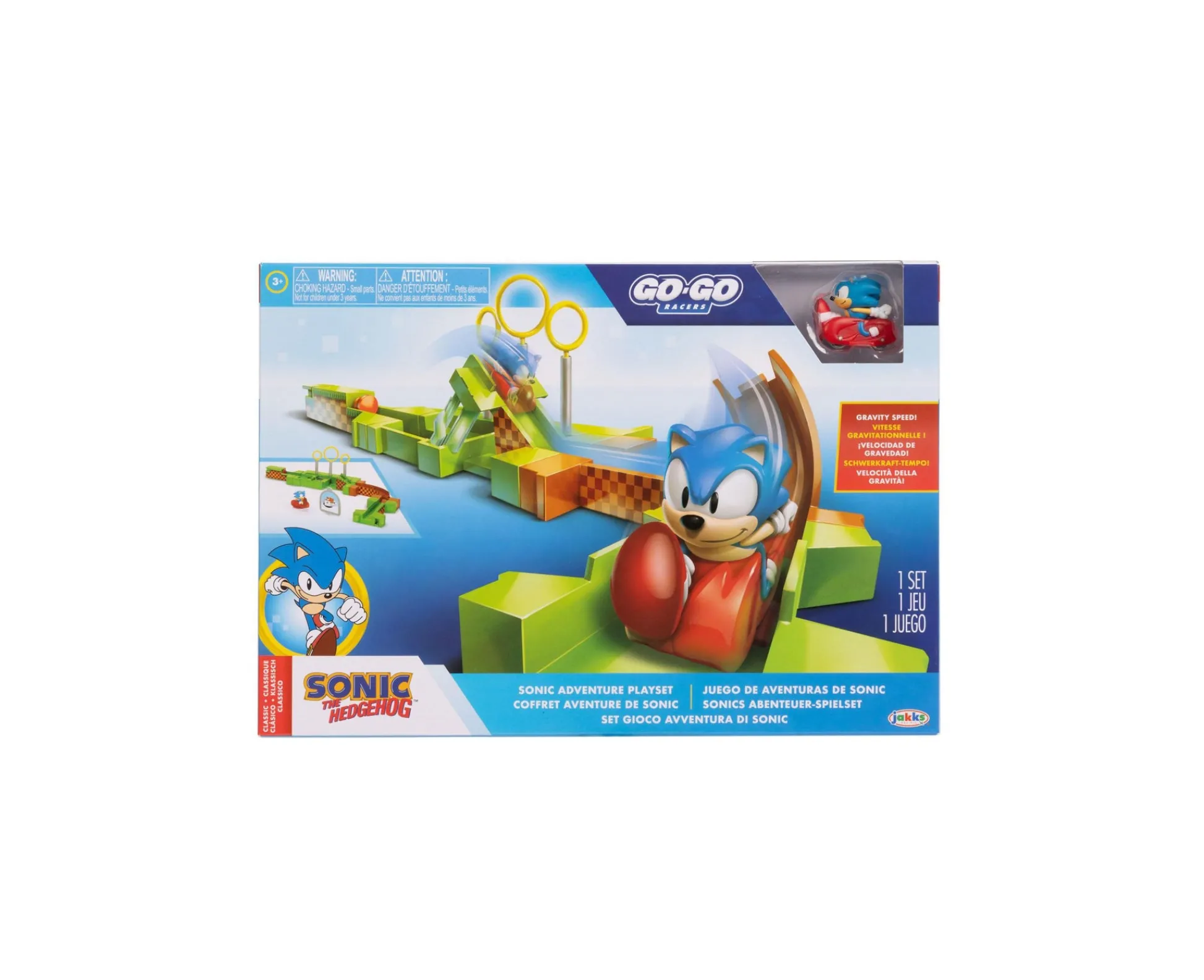 Macy's - Supplier Sonic Go-Go Racers Launcher Playset with High-Speed Track* Playsets & Vehicles