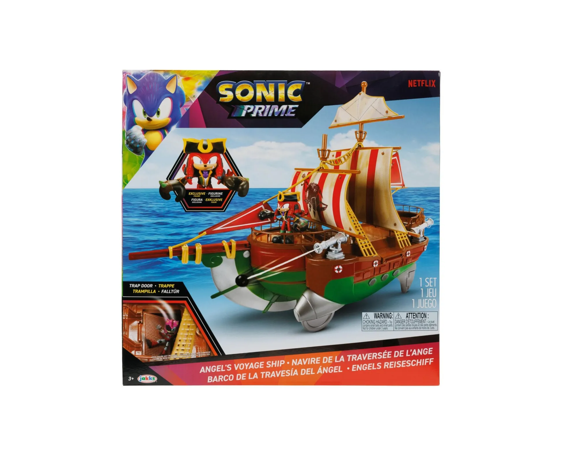 Macy's - Supplier Sonic Prime 2.5" Pirate Ship Playset with Knuckles the Dread Figure* Playsets & Vehicles