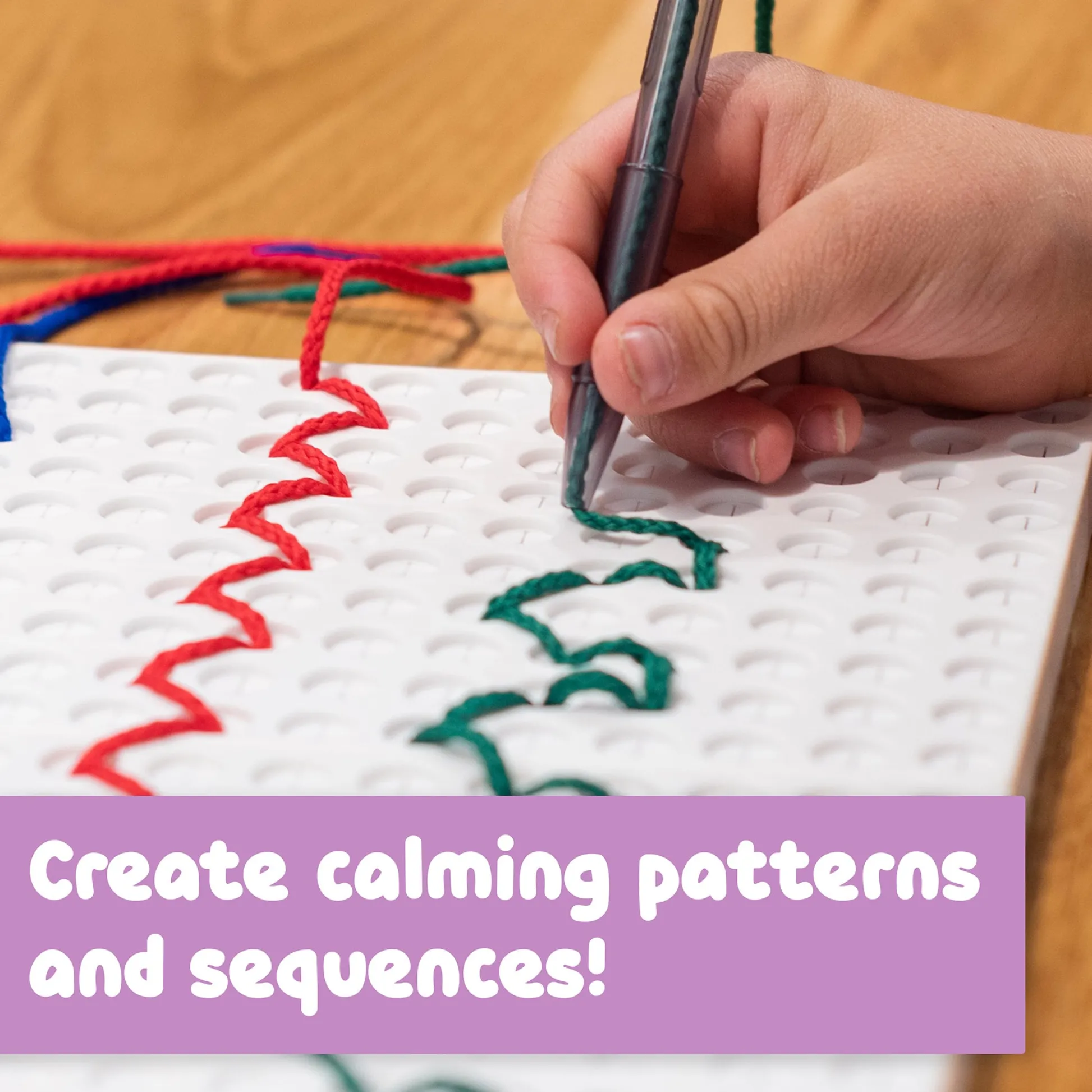 Educators Resource Spark & Wow Calm Down Threading Boards - Interactive Mindfulness Toy* Preschool Education Toys & Activities