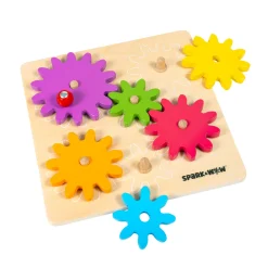 Educators Resource Spark & Wow Spinny Gears - Vibrant Wooden Gear Puzzle* Puzzles|Preschool Education Toys & Activities