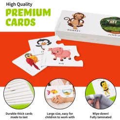 Educators Resource Spark Innovations Animal Home and Habitat Matching Puzzle - Colorful Educational Toy* Puzzles