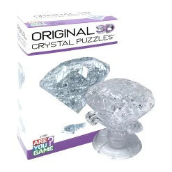 AreYouGame Sparkling Gem 3D Crystal Diamond Puzzle - Clear, 43 Pieces* Puzzles