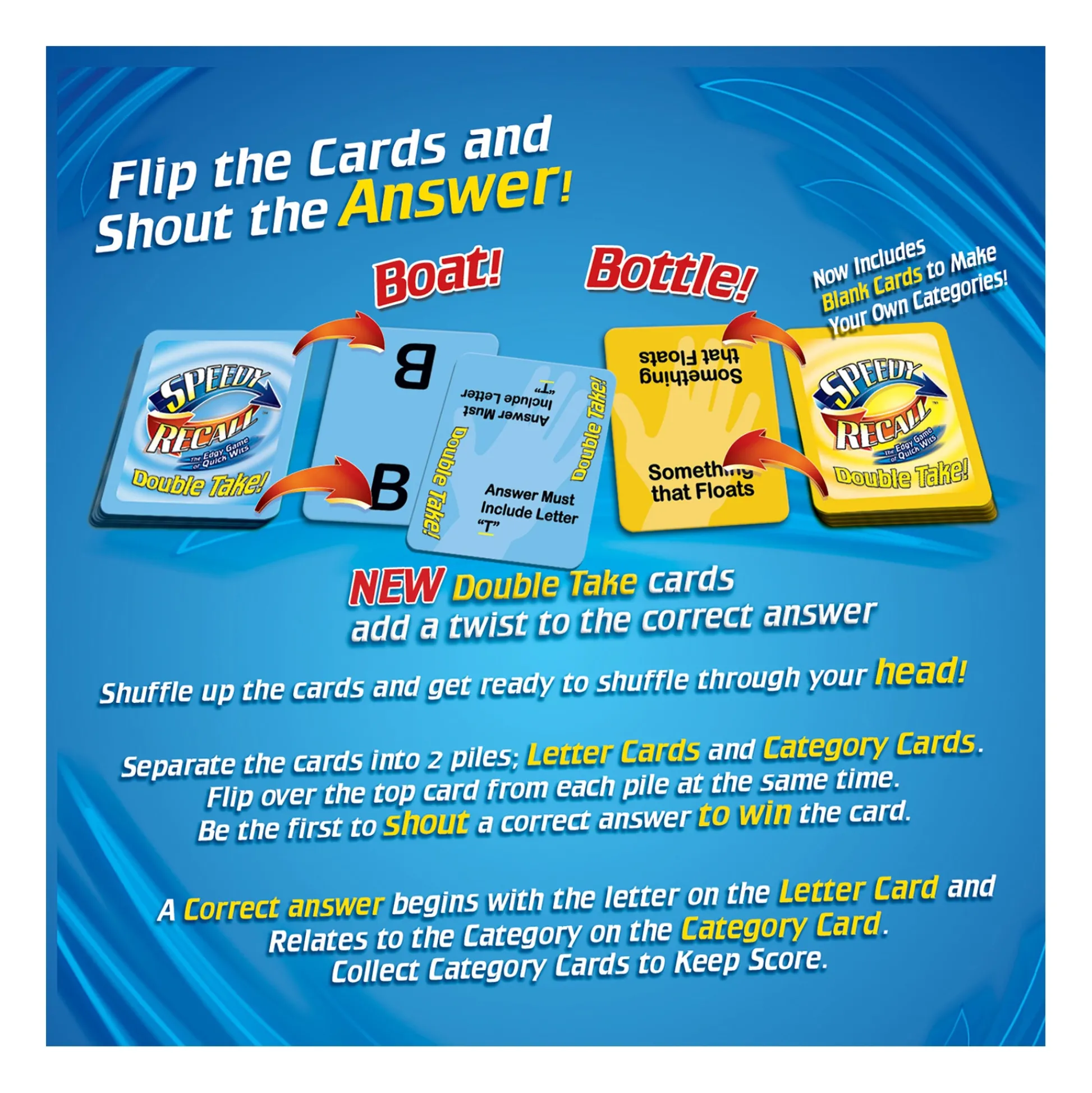 AreYouGame Speedy Recall DoubleTake: Fast-Paced Word Challenge Game* Card Games