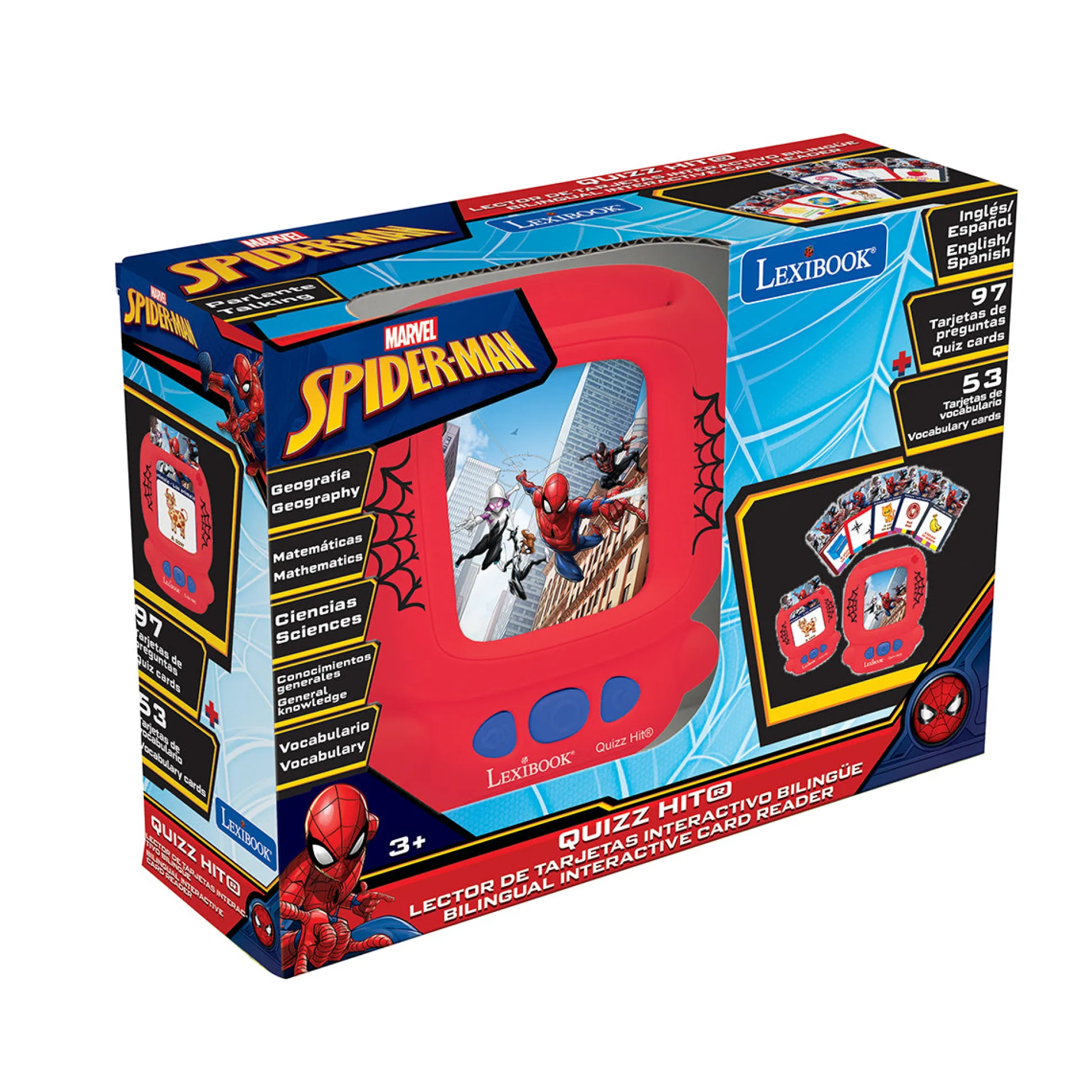 Lexibook Spider-Man Bilingual Interactive Card Reader with 200 Educational Cards* Preschool Education Toys & Activities