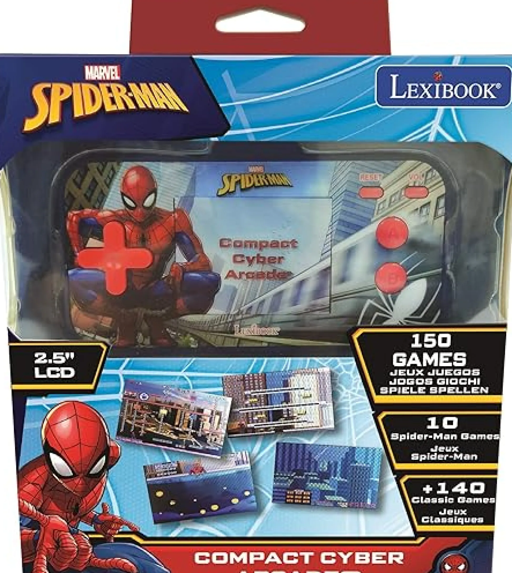 Lexibook Spider-Man Compact Cyber Arcade Handheld Gaming Console* Electronics