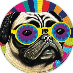 Flat River Group Spin Flip Double-Sided Puzzle - Hippy Dog & Cow, 14 Rings* Puzzles