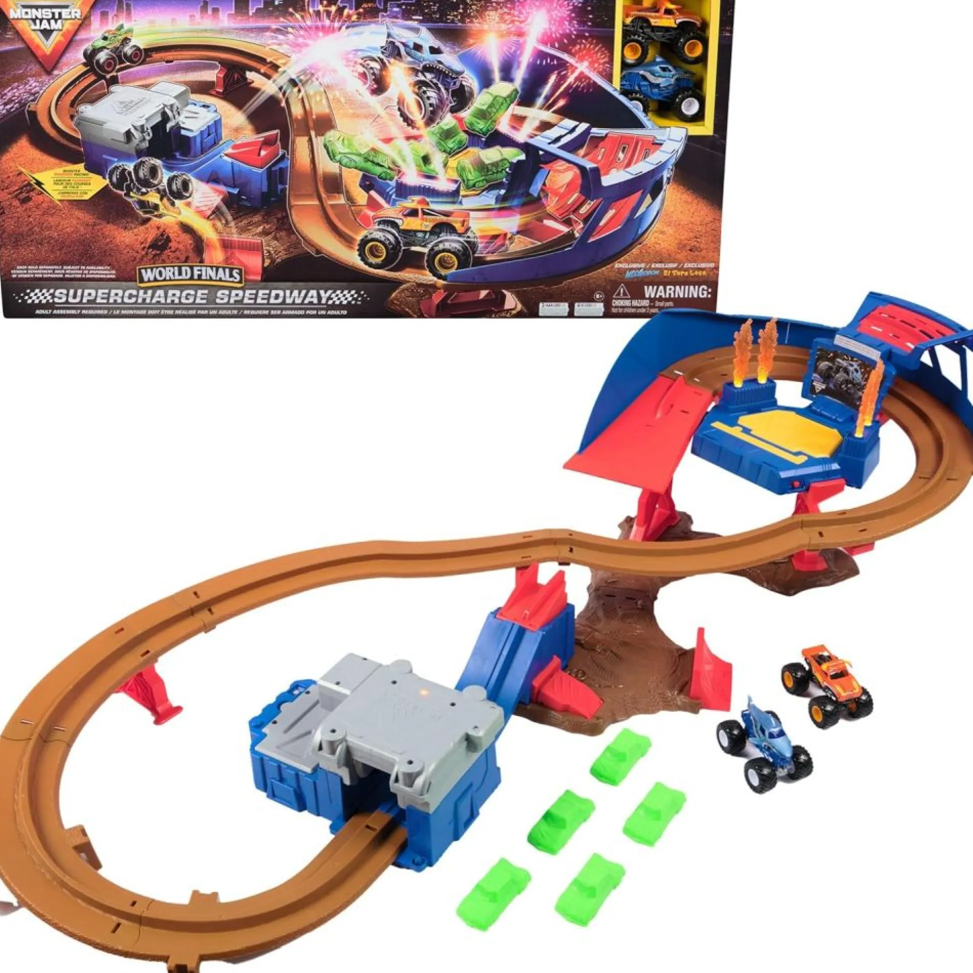 Calendar Holdings, LLC Spin Master Monster Jam 1:64 Booster Playset with Trucks* Playsets & Vehicles