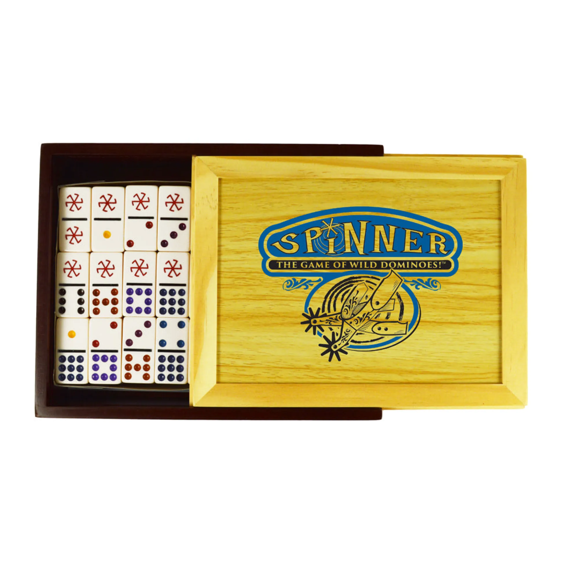 AreYouGame Spinner Wild Dominoes Game by Front Porch Classics* Dominoes & Tiles Games