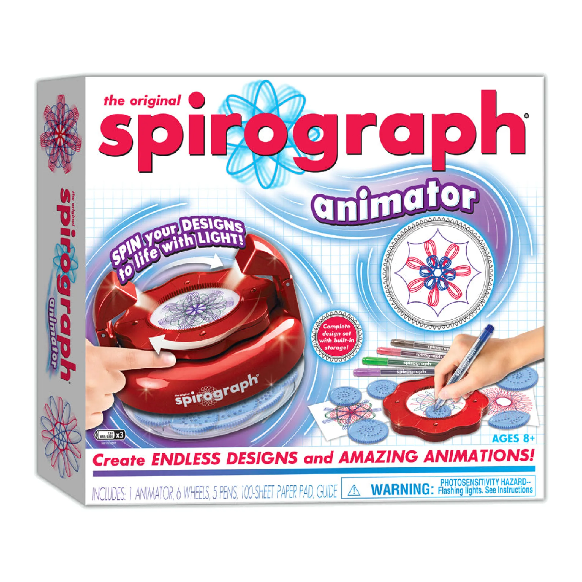 AreYouGame Spirograph Animator Creative Design and Animation Kit* Crafts & Activities