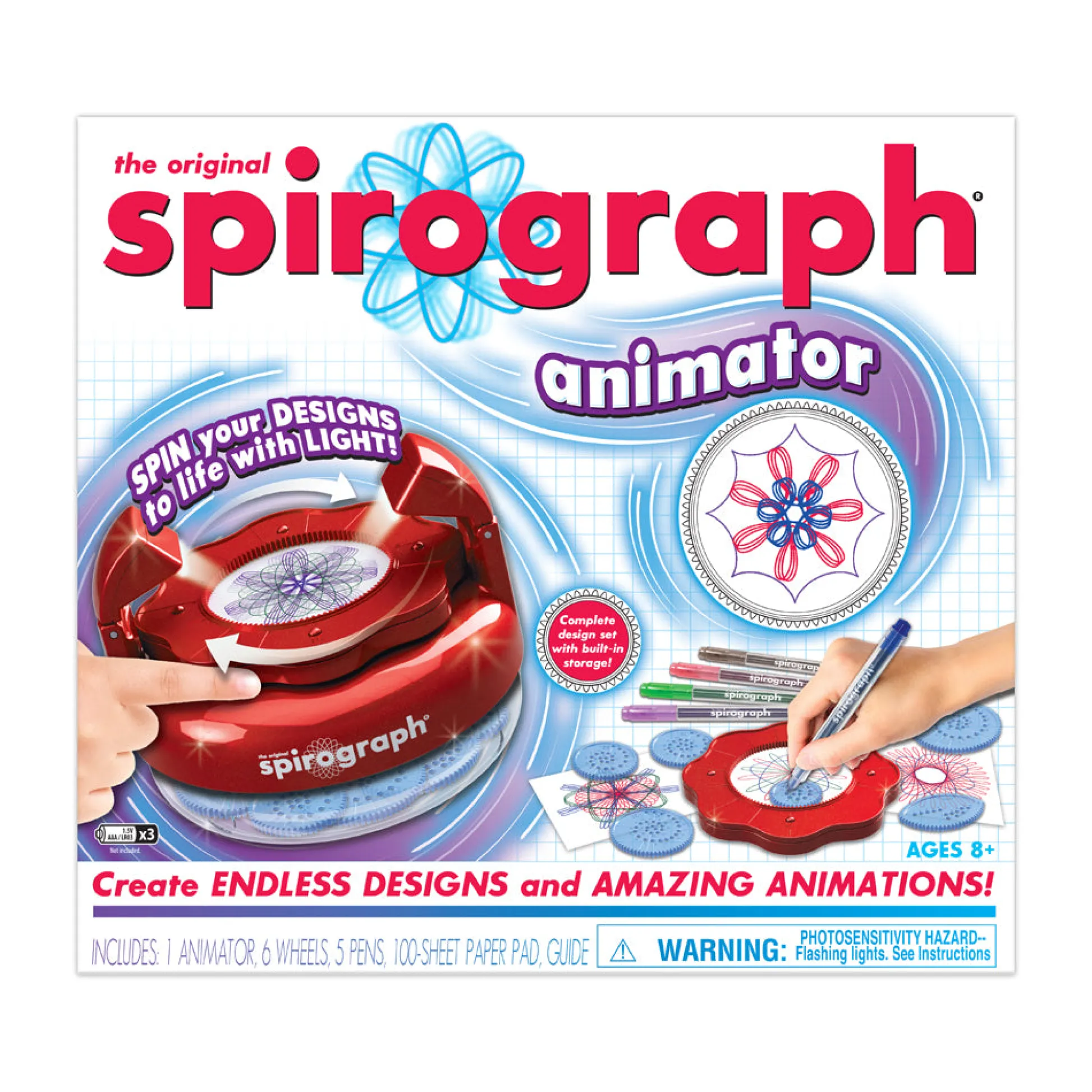 AreYouGame Spirograph Animator Creative Design and Animation Kit* Crafts & Activities