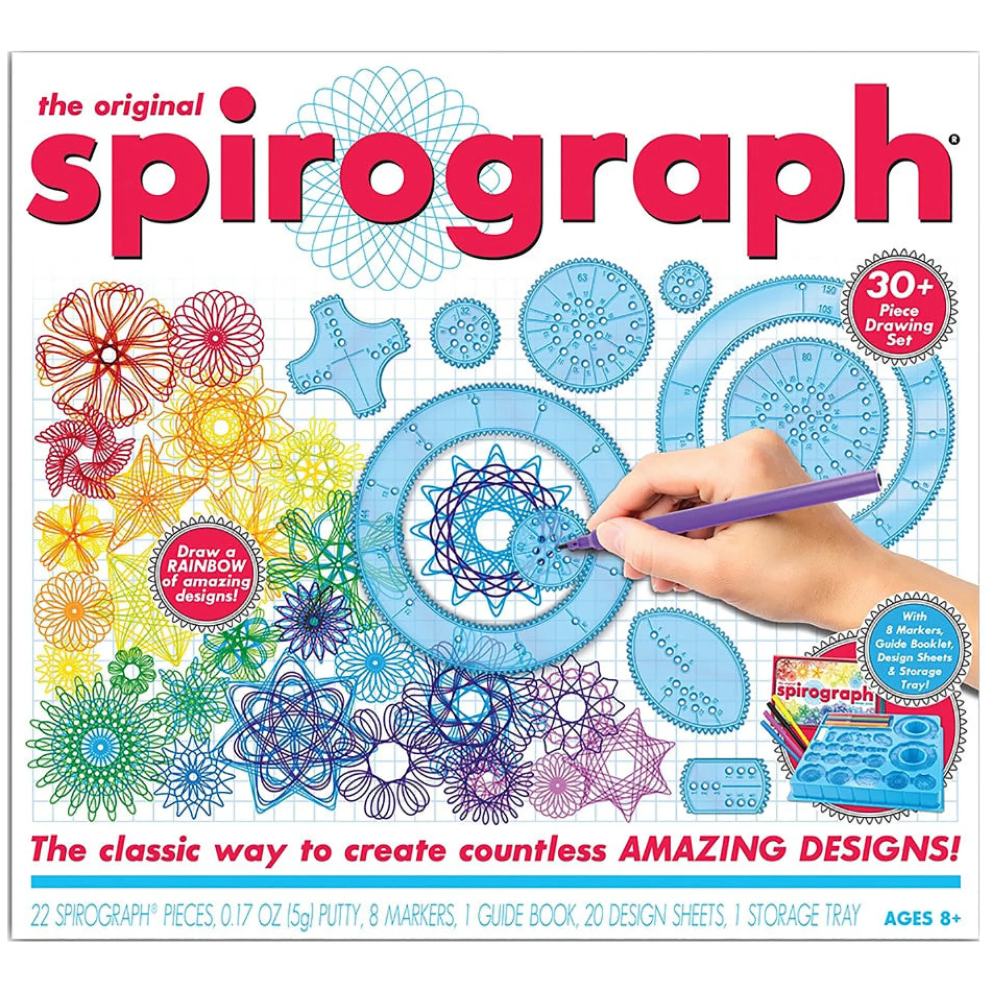 Flat River Group Spirograph Original Deluxe Design Drawing Kit with Markers & Guide Book*Kids Kids Books|Drawing, Color & Painting