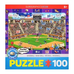AreYouGame Spot & Find Baseball Themed Puzzle - 100 pc* Puzzles