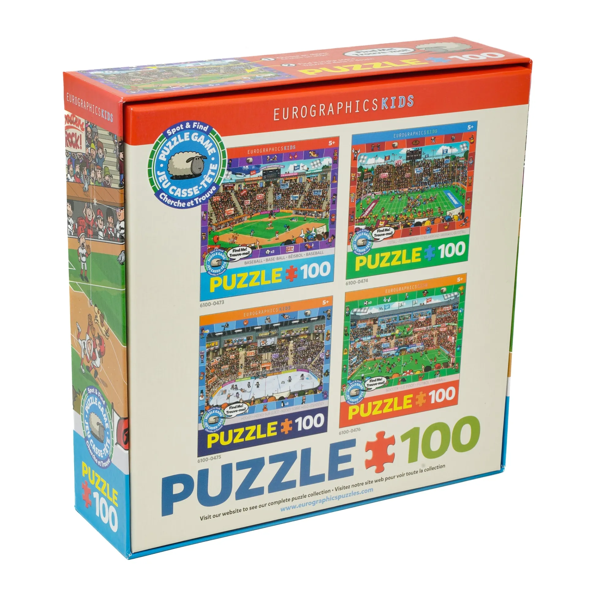 AreYouGame Spot & Find Baseball Themed Puzzle - 100 pc* Puzzles