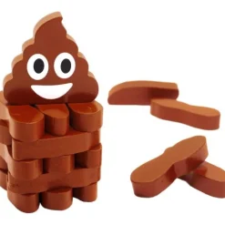 Calendar Holdings, LLC Stack the Poops Wooden Tower Game - Family Fun with a Twist* Family & Entertainments Games