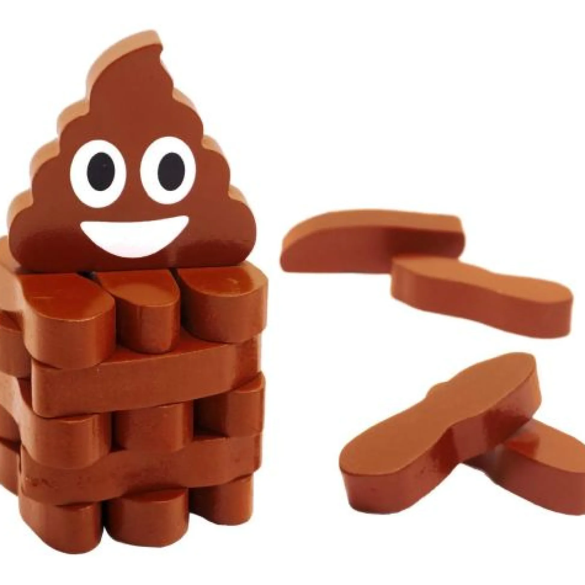 Calendar Holdings, LLC Stack the Poops Wooden Tower Game - Family Fun with a Twist* Family & Entertainments Games