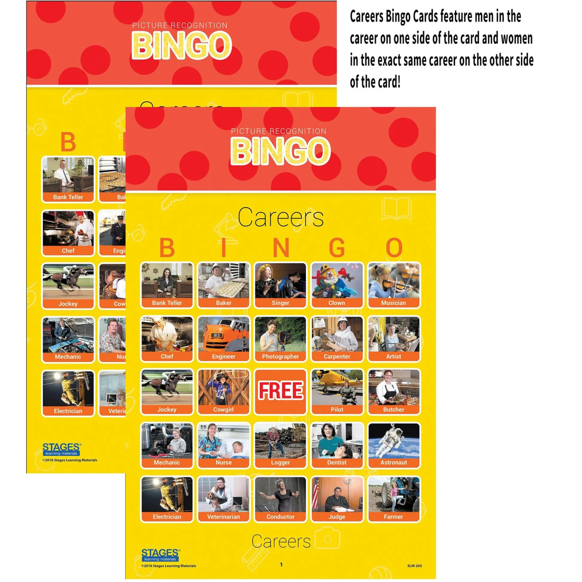 Educators Resource Stages Learning Bingo Games Set - Picture Recognition - Multilingual Play* Preschool Education Toys & Activities|Social & Emotional Skills