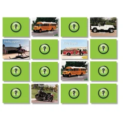 Educators Resource Stages Learning Photographic Memory Match Game - Vehicles Edition - 3 Pack* Card Games