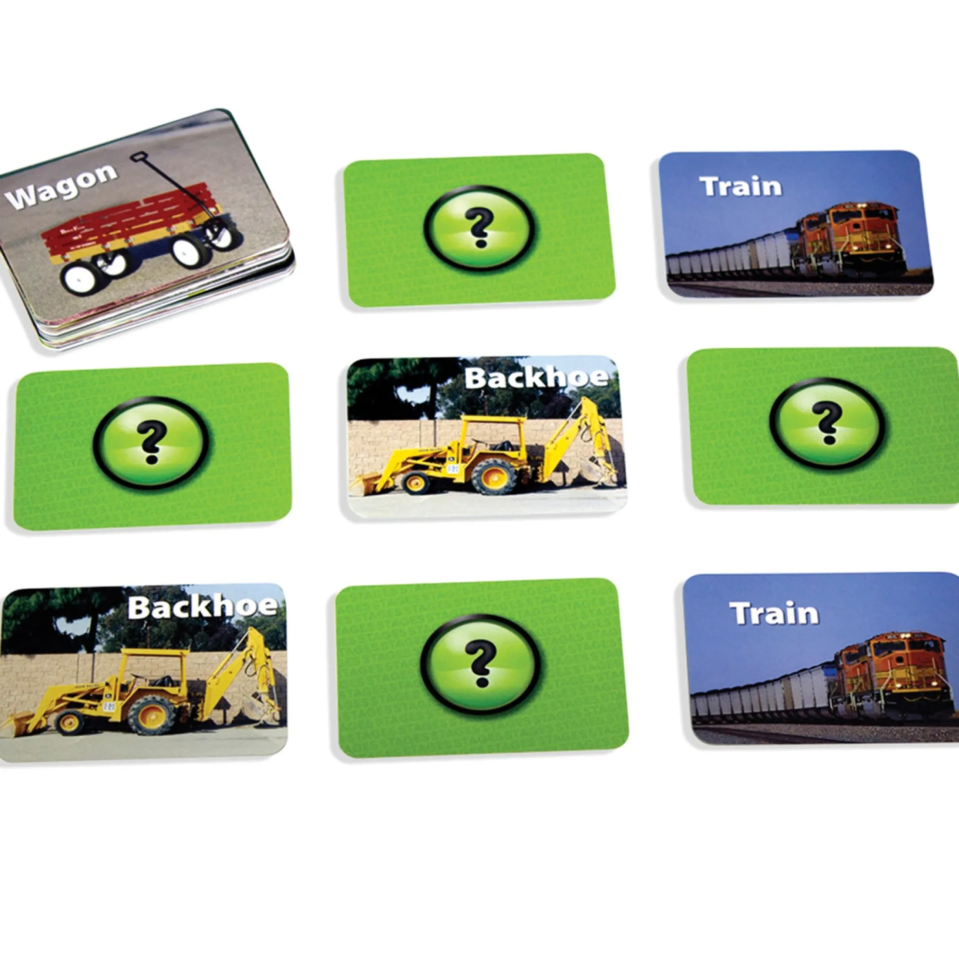 Educators Resource Stages Learning Photographic Memory Match Game - Vehicles Edition - 3 Pack* Card Games