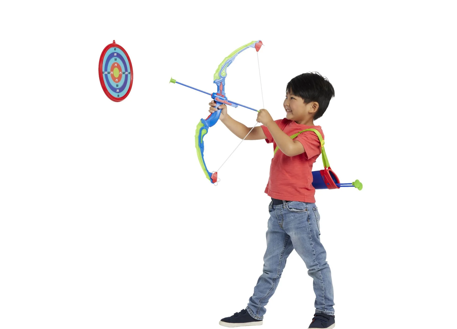 Macy's - Supplier Stats Illuminated Archery Set for Kids with Target and Suction Cup Arrows* Toy Sports|Stats