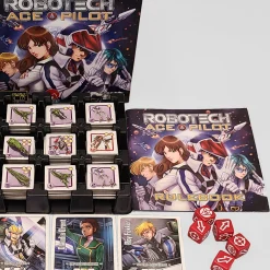 Flat River Group Strange Machine Games: Robotech: Ace Pilot - Dice Strategy Board Game* Role-Playing Games|Board Games