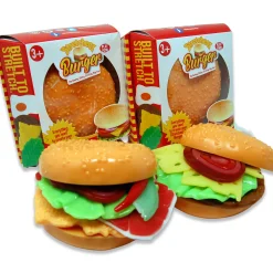 Flat River Group Stretcheez Hamburger 2pk - Stretchy Surprise Toy Food* Kitchens & Play Food|Dress Up