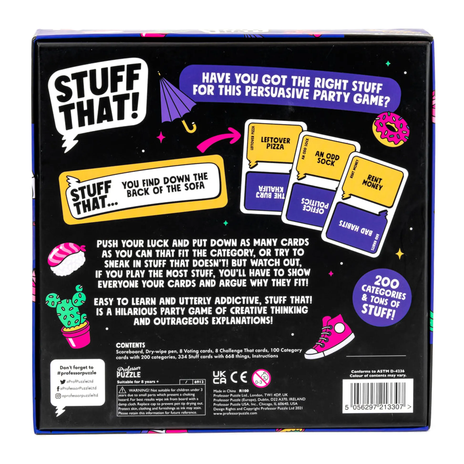 AreYouGame Stuff That! Party Challenge Board Game by Professor Puzzle* Board Games|Puzzles