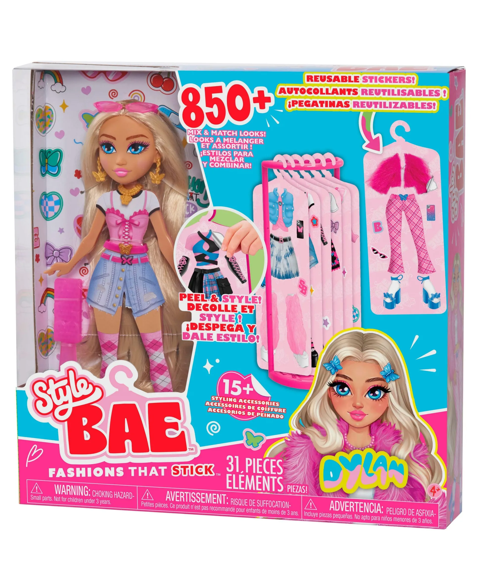 Macy's - Supplier Style Bae 10-inch Fashion Doll - Dylan with Accessories* Fashion Dolls|Stuffed Animals & Plush Toys