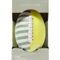 Flat River Group Sunnylife 9" Neoprene Football - Citrus Stripe Inflatable Pool Toy* Swimming Pools & Water Toys