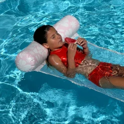 Flat River Group Sunnylife Hammock Float Stole My Heart Pink Floral Inflatable Lounger* Swimming Pools & Water Toys