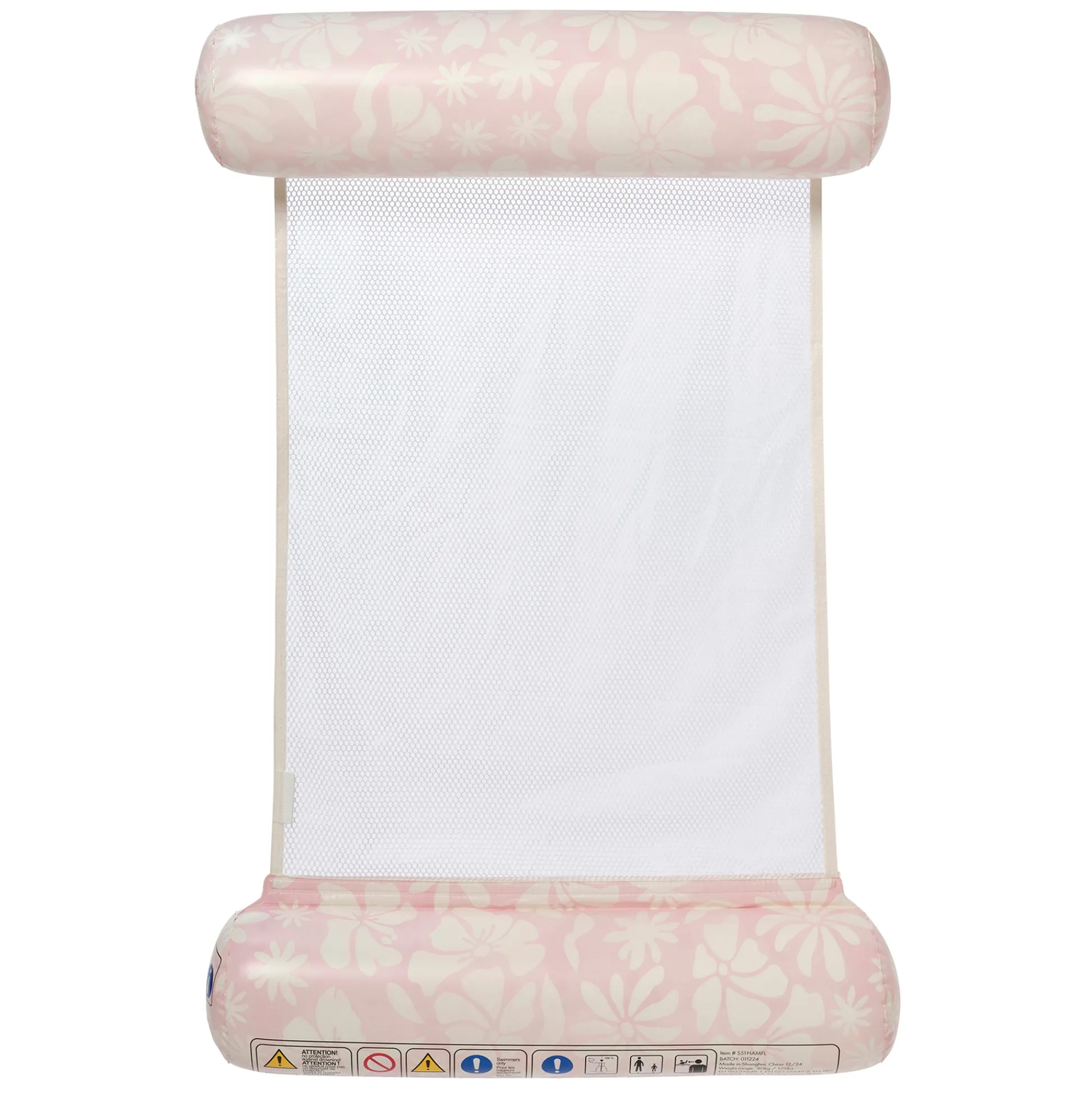 Flat River Group Sunnylife Hammock Float Stole My Heart Pink Floral Inflatable Lounger* Swimming Pools & Water Toys