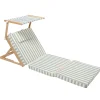 Flat River Group Sunnylife La Palma Pool House Daybed - Sage Stripe with Sun Shade* Swimming Pools & Water Toys