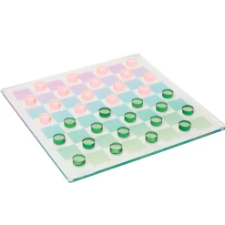 Flat River Group Sunnylife Lucite Ombre Sherbert Chess & Checkers Set* Role-Playing Games|Board Games