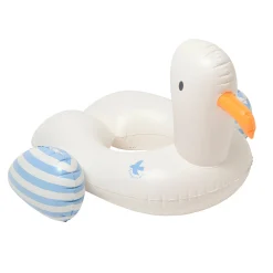 Flat River Group Sunnylife Sid The Seagull Inflatable Pool Ring - Blue Stripe* Swimming Pools & Water Toys