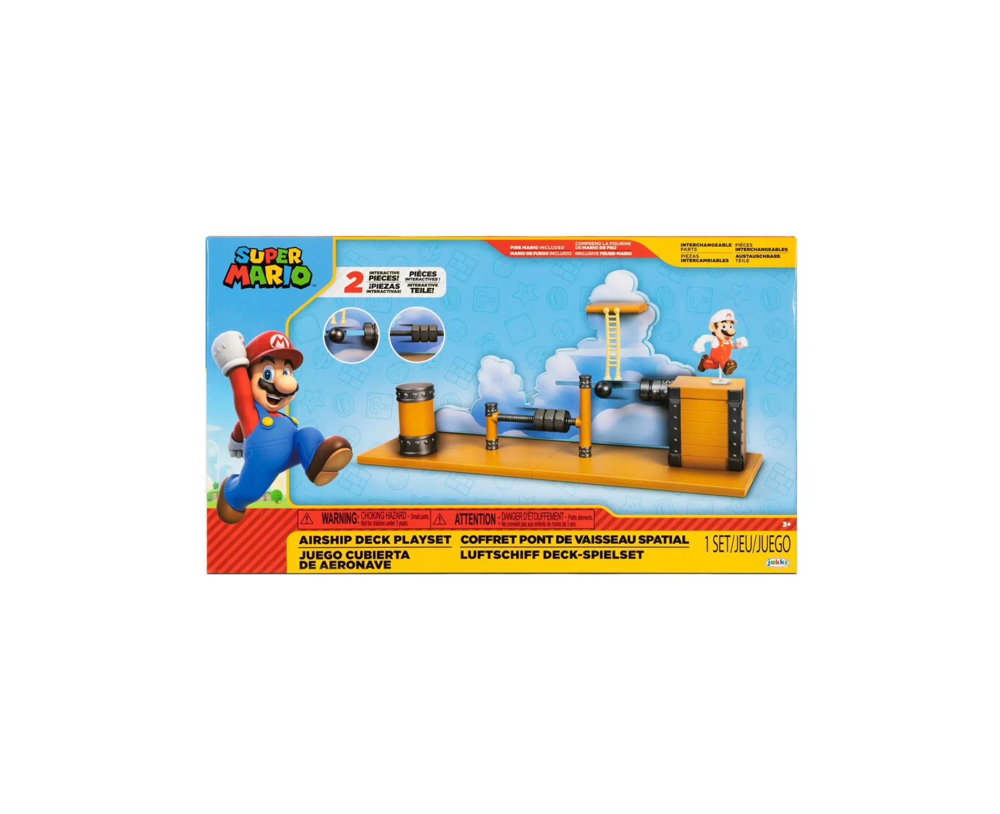 Macy's - Supplier Super Mario Airship Deck Interactive Playset with Mario Figure* Playsets & Vehicles