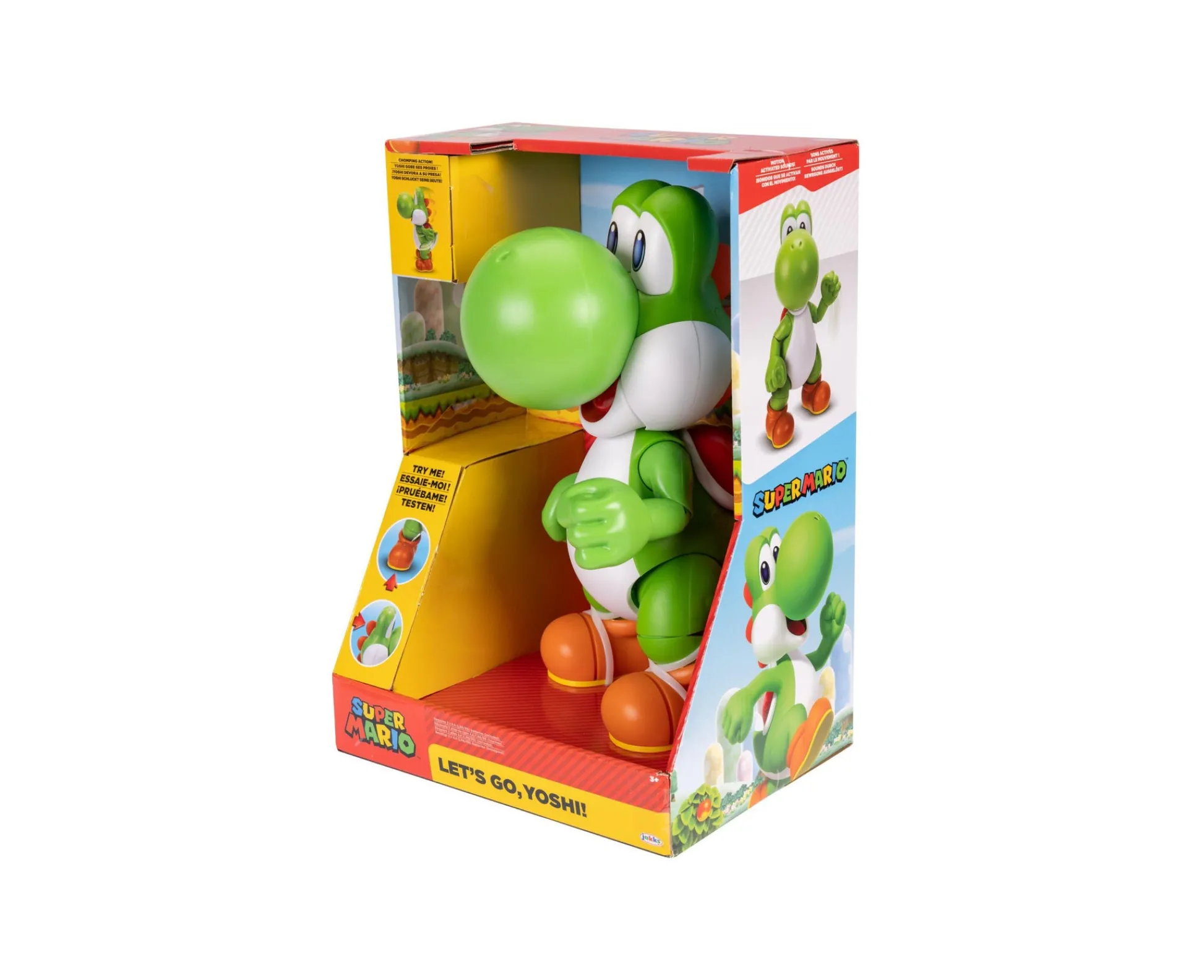 Macy's - Supplier Super Mario Let's Go, Yoshi Interactive Figure* Action Figures