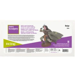 Flat River Group Super Sculpey Polymer Clay - Beige 8 lb Pack, Oven Bake Clay* Clay, Dough & Sand Art