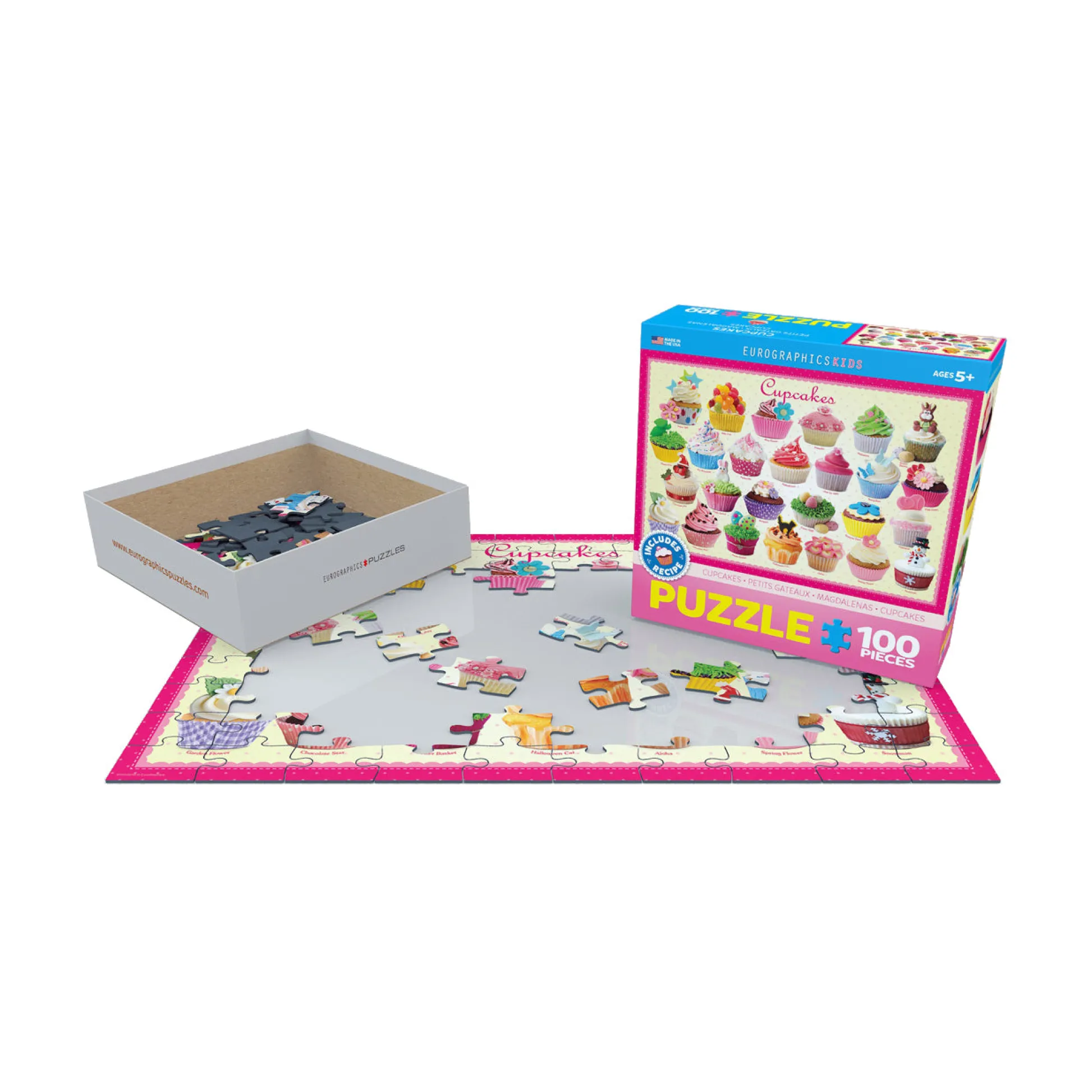 AreYouGame Sweet Delight Cupcakes Puzzle Playset - 100 Pieces* Puzzles