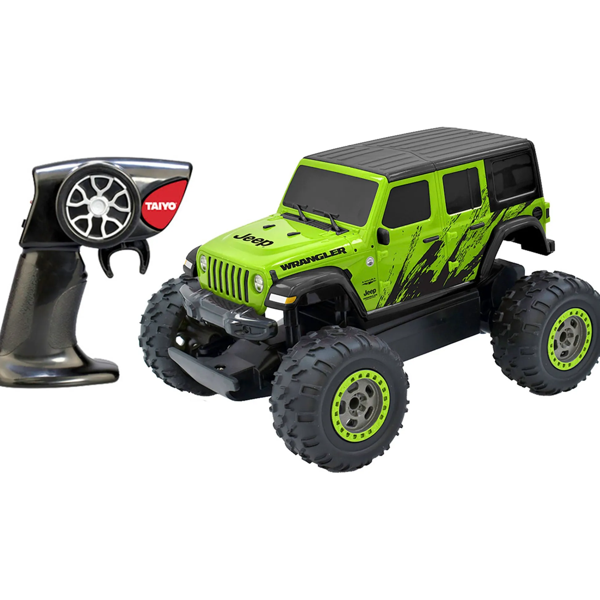 Flat River Group Taiyo 1:22 Scale R/C Jeep Wrangler Sahara - Radio Controlled - Green* Rc Cars & Flight