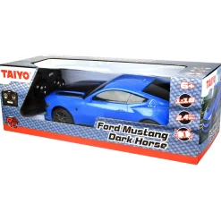 Flat River Group Taiyo Mustang GTD Dark Horse RC Car - 1:18 Scale, 2.4GHz Remote, Battery* Rc Cars & Flight