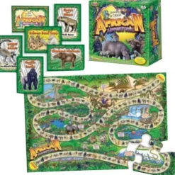 The Distribution Solutions Talicor African Adventure Bilingual Jungle Puzzle Game* Toddler & Preschool Games & Puzzles|Puzzles