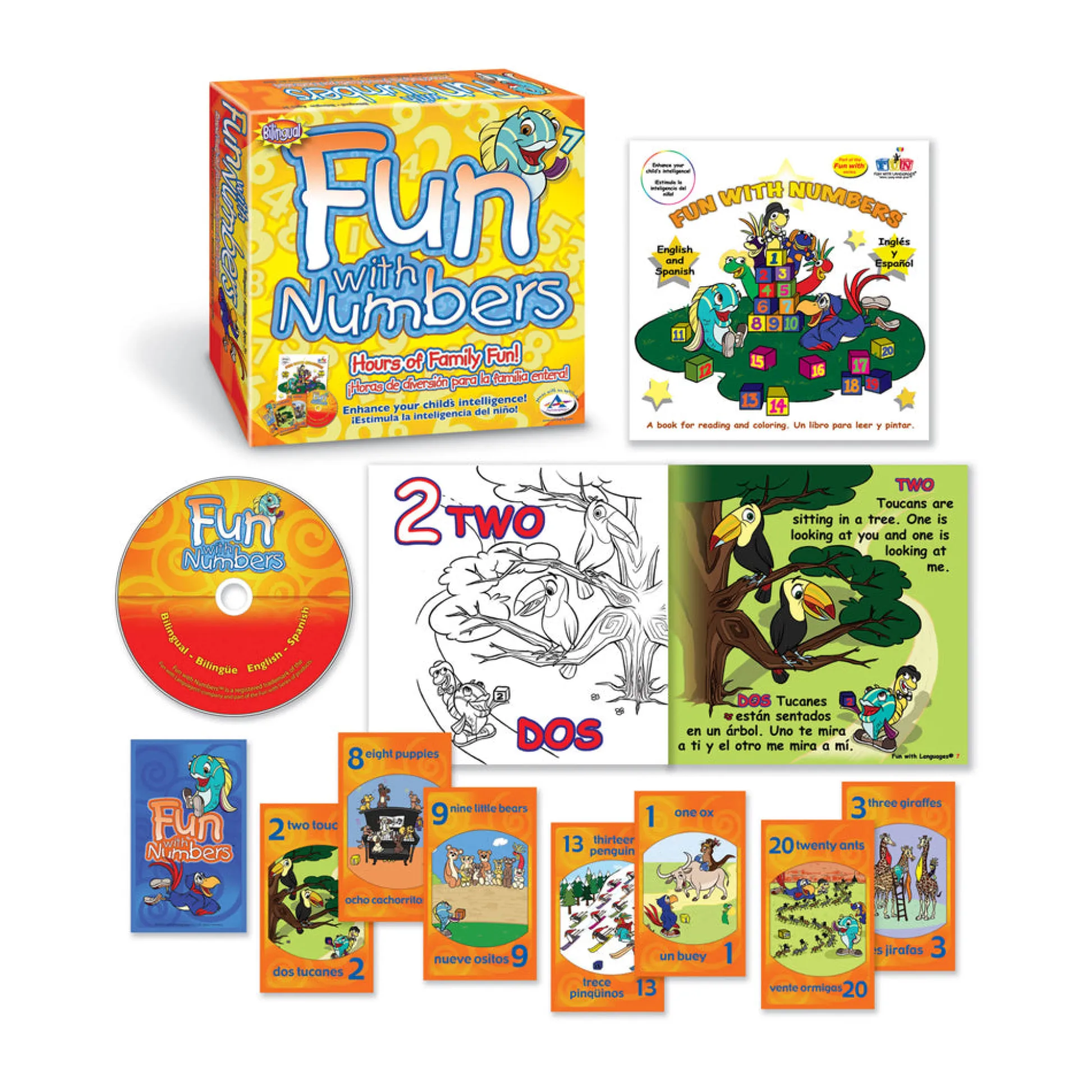AreYouGame Talicor Fun with Numbers - Bilingual Educational Game Set* Toddler & Preschool Games & Puzzles