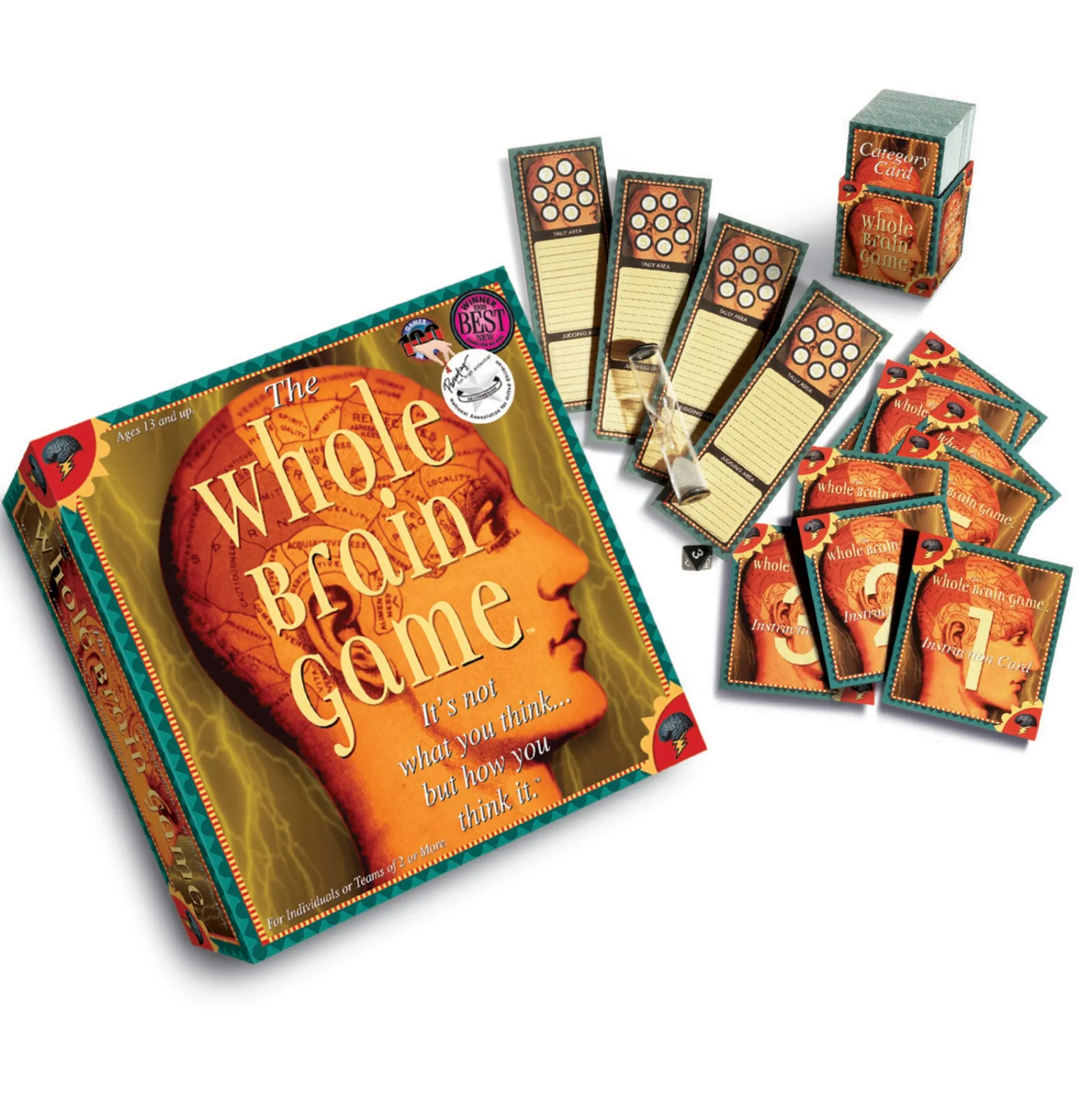 Educators Resource Talicor The Whole Brain Game Brain-Boosting Board Game* Role-Playing Games|Board Games
