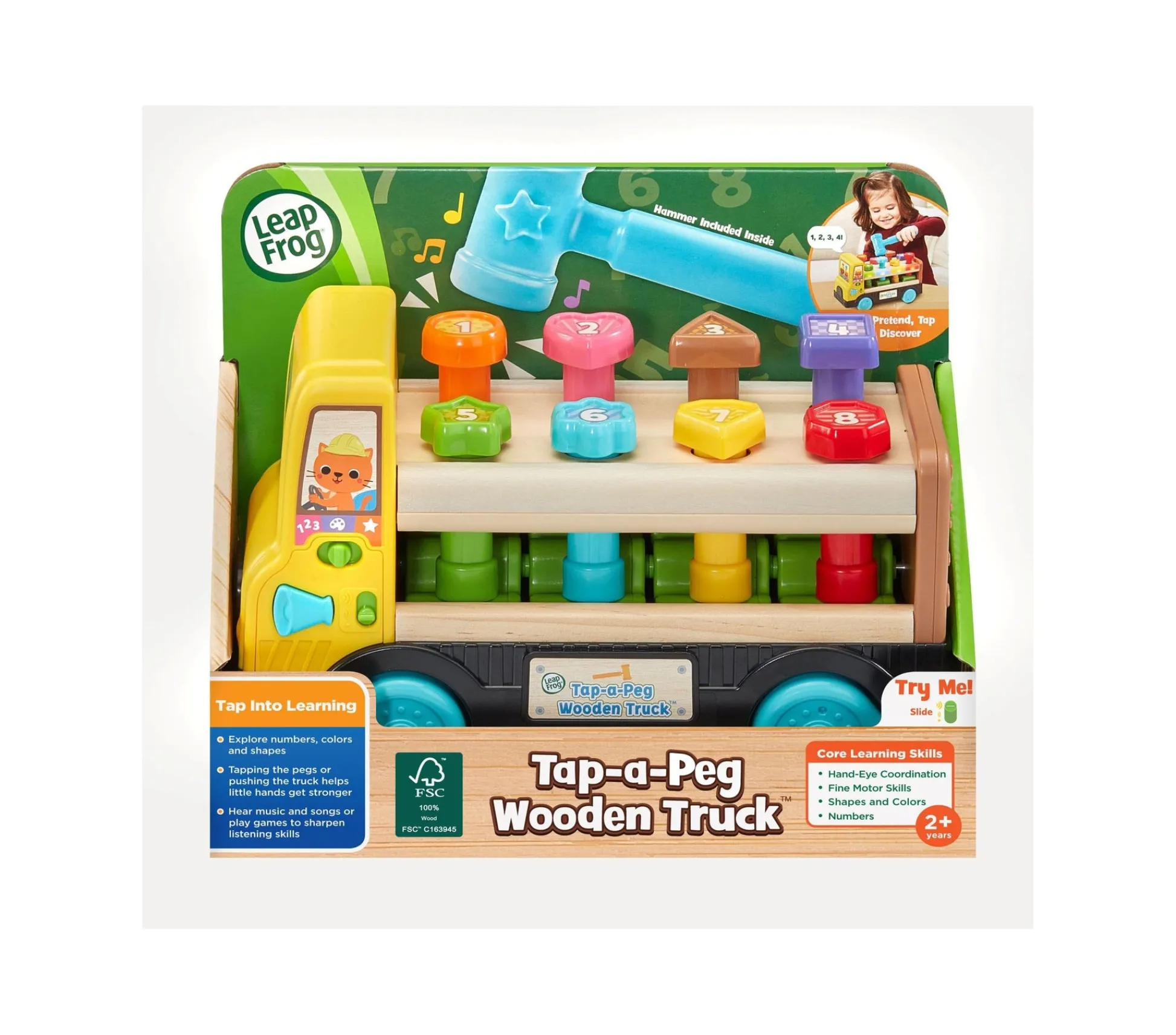 Macy's - Supplier TapaPeg Interactive Wooden Truck for Toddlers* Preschool Education Toys & Activities|Preschool Vehicles