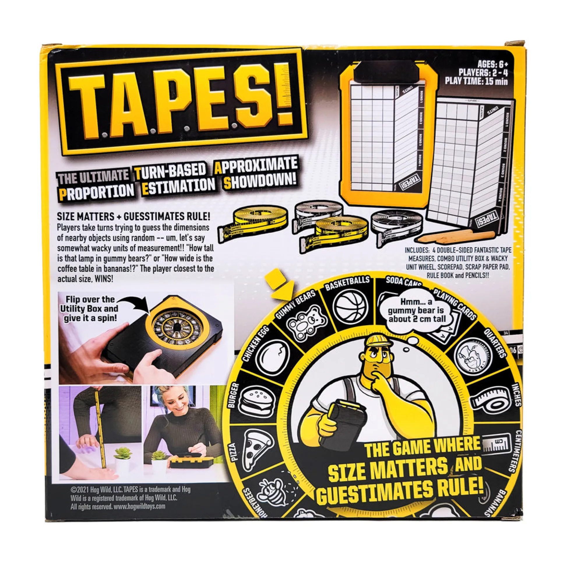 AreYouGame T.A.P.E.S! Family Measurement Board Game by Hog Wild* Board Games|Role-Playing Games